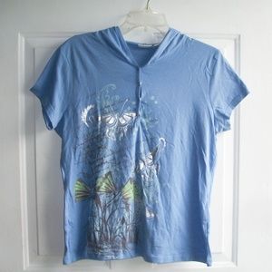 Cato Women's Graphic Hoodie Tee - Size: Large